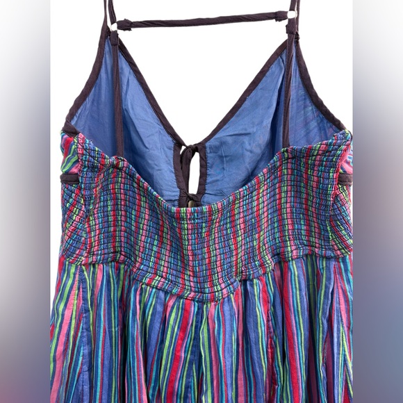 SOLD-on Depop FREE PEOPLE DREAM WEAVER MAXI DRESS Aqua Combo NWT Size Medium - Picture 8 of 12